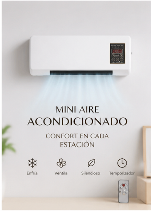Mini Aire Acondicionado 2 en 1